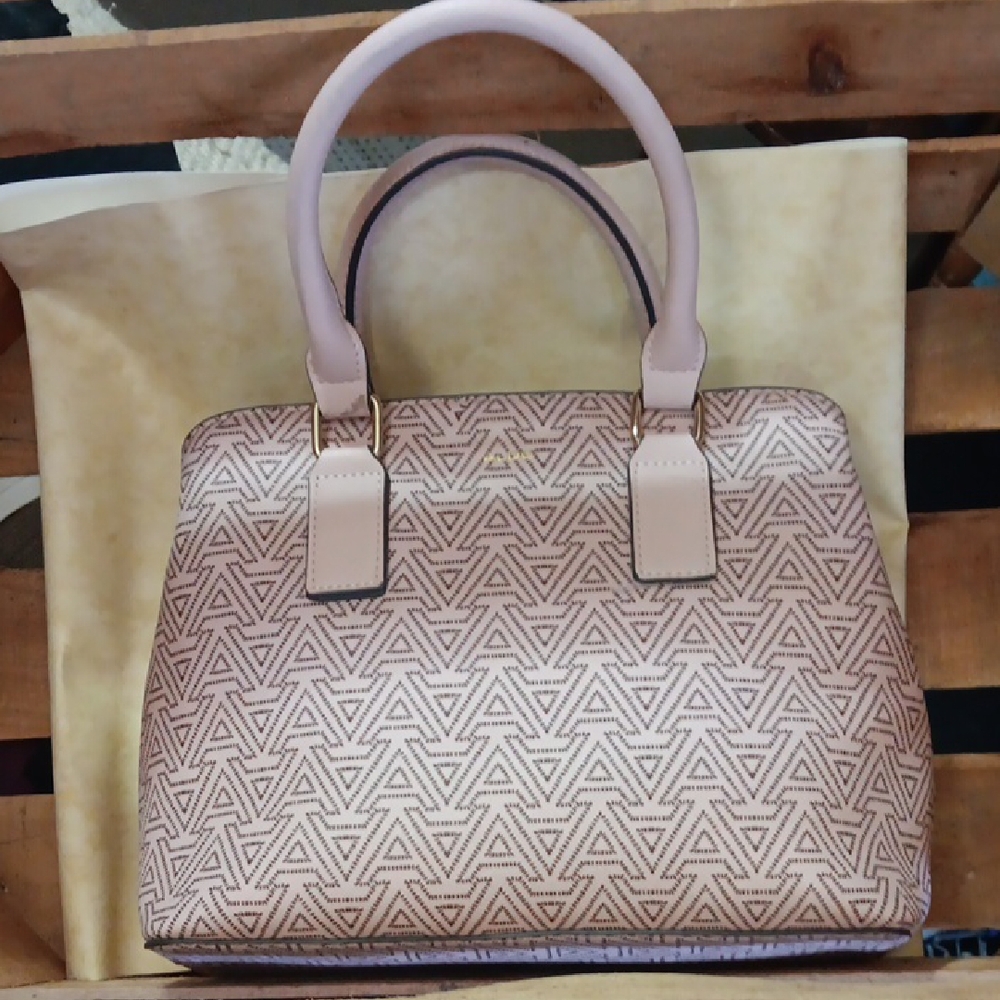 Aldo Pink Geometric Pattern Handbag - image 1